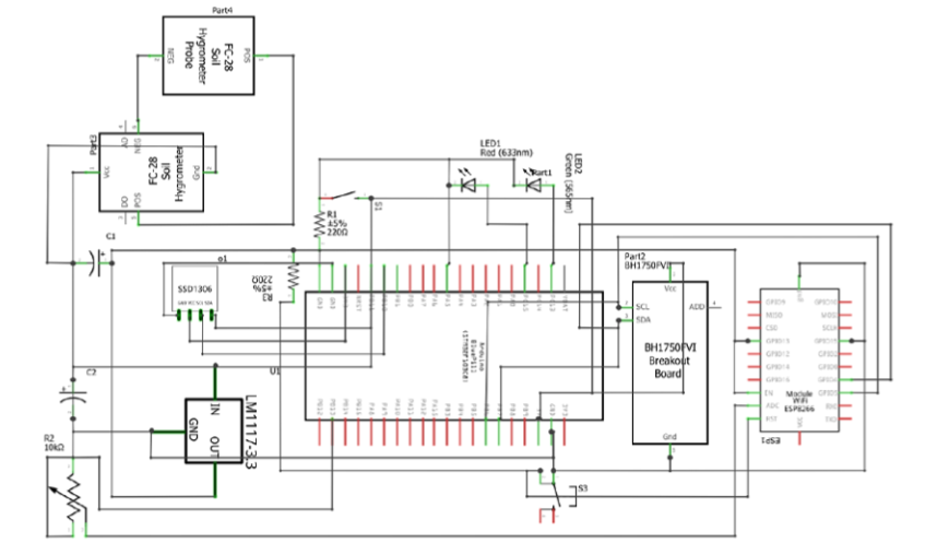 System’s schematic circuit design